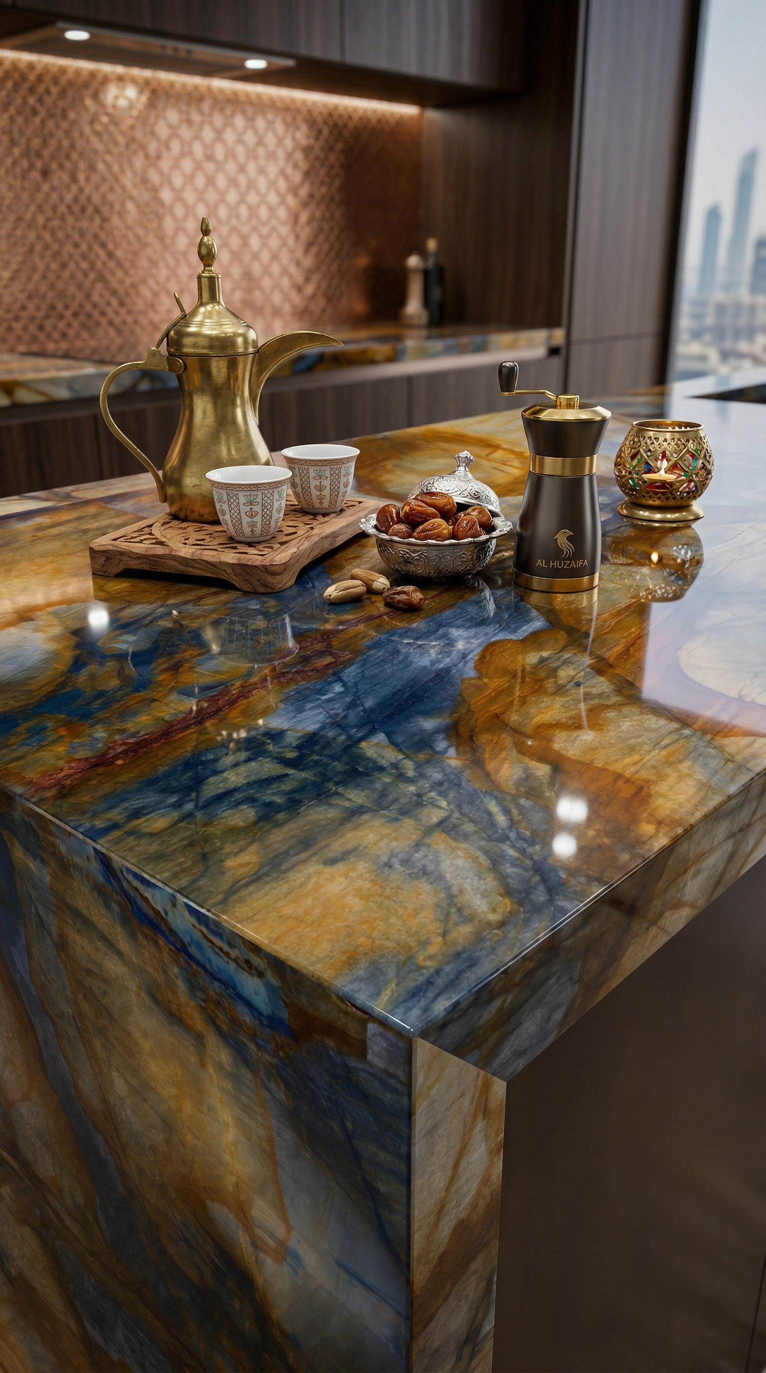 Nuovo Louise Blue — Detalhe em close-up