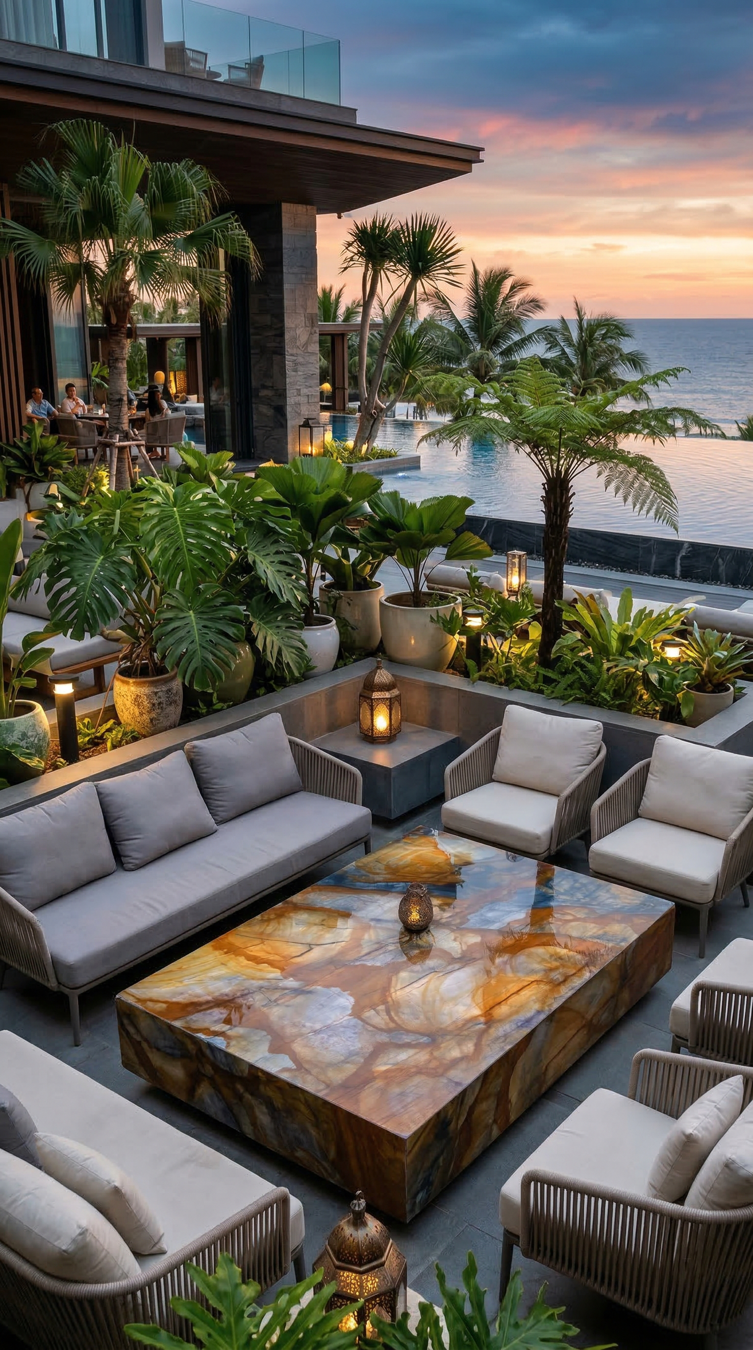 Nuovo Louise Blue — Ambiente externo luxuoso